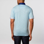 Short-Sleeve Polo // Wavy Blue (M)