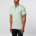 Short-Sleeve Pastel Polo // Lime (XL)