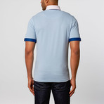 Short-Sleeve Polo // Blue Pastel (XL)