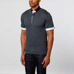 Maceoo // Short-Sleeve Polo // Black + Dot (S)