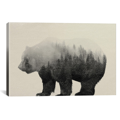 Bear in the Mist (18"W x 12"H x 0.75"D)