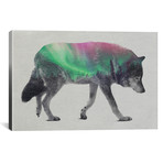 Wolf // Aurora Borealis Series (18"W x 12"H x 0.75"D)