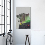 Bear // Aurora Borealis Series (18"W x 12"H x 0.75"D)