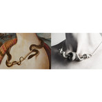 White Serpent Necklace