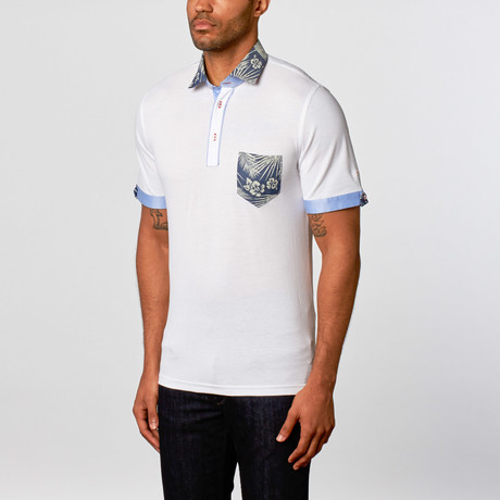 Short-Sleeve Pocket Polo // White (S)