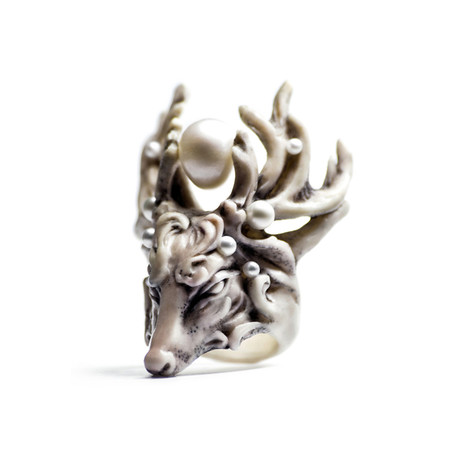 Nara Ring // White (Size 5)