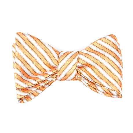 Stripe Bow Tie // Light Orange