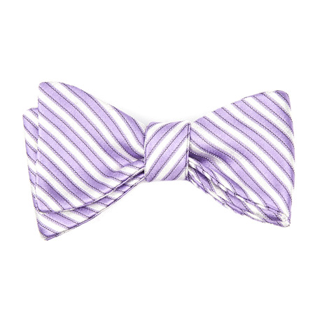 Stripe Bow Tie // Purple