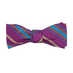 Stripe Bow Tie // Purple