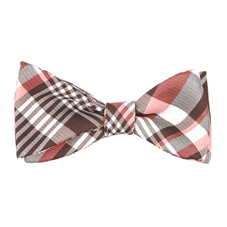 Plaid Bow Tie // Pink