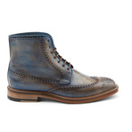 Bossman Wingtip Boot // Antique Blue (US: 7)