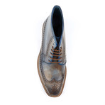 Bossman Wingtip Boot // Antique Blue (US: 7)