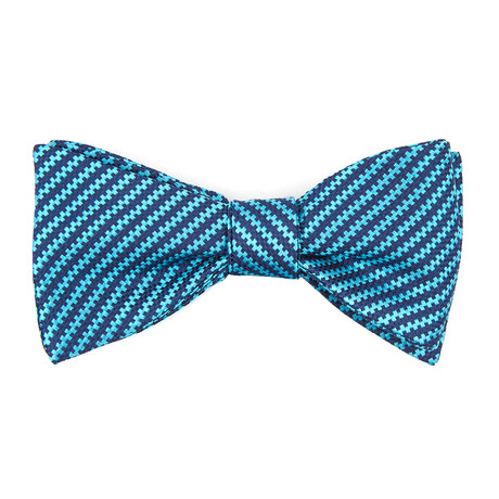 Stripe Bow Tie // Blue