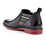 Wolf Rain Boot // Black + Burgundy (US: 10)