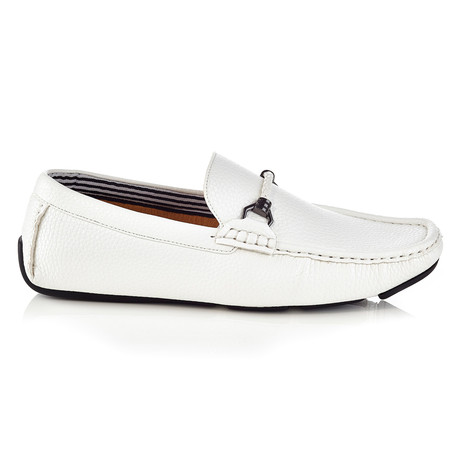 Solo // Vega Driving Shoe // White (US: 7.5)