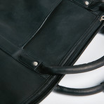Weekender Duffel Bag // Colombian Leather (Black)