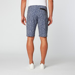 Performo 4-Way Stretch Boardshort // Silver + Navy (30)