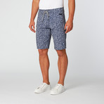 Performo 4-Way Stretch Boardshort // Silver + Navy (30)