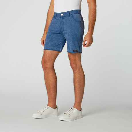 HANDSOME ME // Stonewash Short // Blue (S)