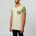 Garden Floral Accent Tee // White (M)