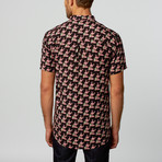 Flamingo Button-Down Shirt  // Black (XL)