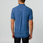 Stonewash Button-Down Shirt // Blue (M)