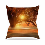 Romance In Autumn Throw Pillow (16" x 16")