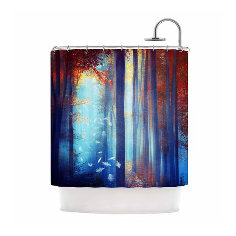 Dreams In Blue Shower Curtain
