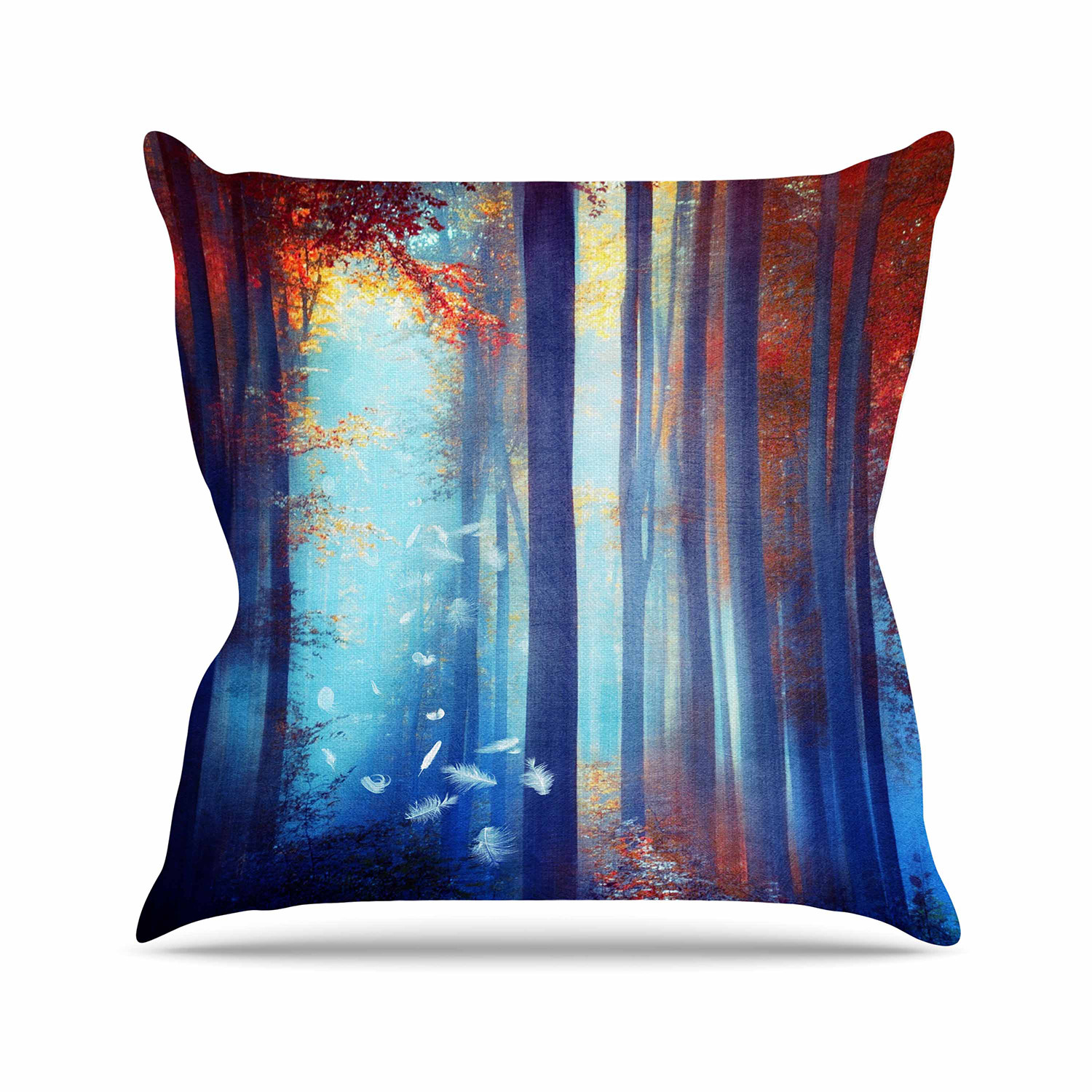 Dreams In Blue Throw Pillow (16