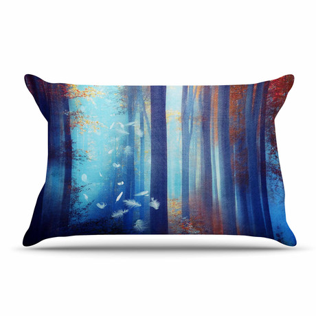 Dreams In Blue Pillow Case (Standard: 30" x 20")