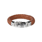 Ben Leather Bracelet // Cognac