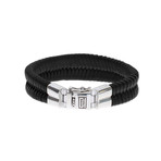 Philip Leather Bracelet // Black