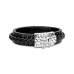 Saskia Leather Bracelet // Black
