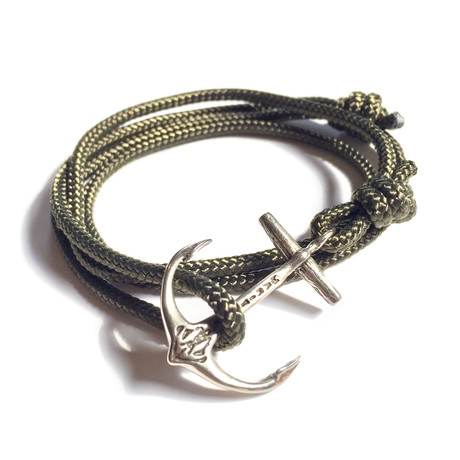 Silver Anchor Wrap // Olive