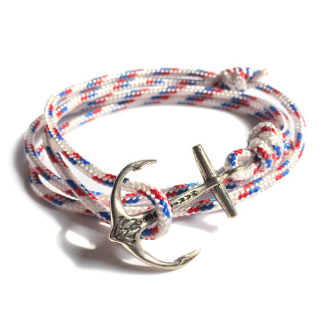 Silver Anchor Wrap // Red + White + Blue