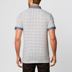 Windowpane Polo // White (XL)