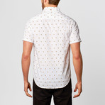 Bird Jacquard Shirt // White (M)