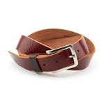 Oscar Leather Belt // Red (30" Waist)