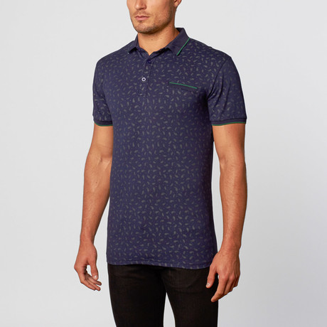 Mini Paisley Polo // Navy (S)