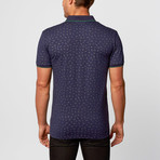 Mini Paisley Polo // Navy (L)