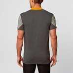 Colorblock Polo // Charcoal (M)