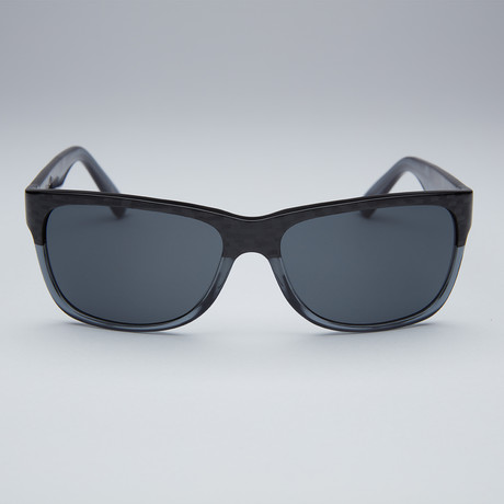 Porsche Sunglasses // Carbon Blue Frame + Grey Lens (Size: 60mm)