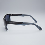 Porsche Sunglasses // Carbon Blue Frame + Grey Lens (Size: 60mm)