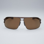 Porsche Sunglasses // Matte Brown Frame + Brown Lens