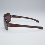 Porsche Sunglasses // Matte Brown Frame + Brown Lens