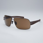 Porsche Sunglasses // Matte Brown Frame + Brown Lens