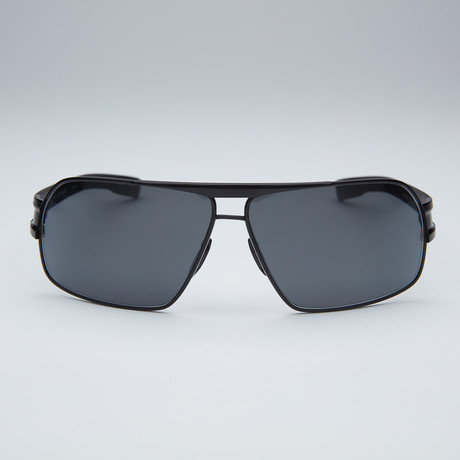 Porsche Sunglasses // Matte Black Frame + Grey Lens