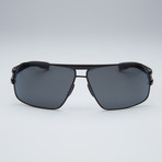 Porsche Sunglasses // Matte Black Frame + Grey Lens