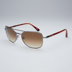 Persol Sunglasses // Gunmetal Frame + Brown Lens