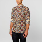 Paisley Button-Up // Beige (S)